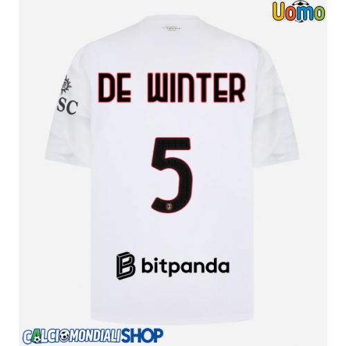 Maglie da calcio AC Milan Koni De Winter #5 Seconda Maglia 2026-27 Manica Corta